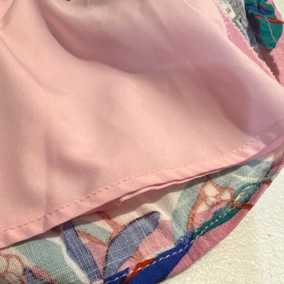 Sam Edelman Tropical Island Print Summer Dress Size 6 Tie Shoulders Palm Trees - Picture 10 of 10